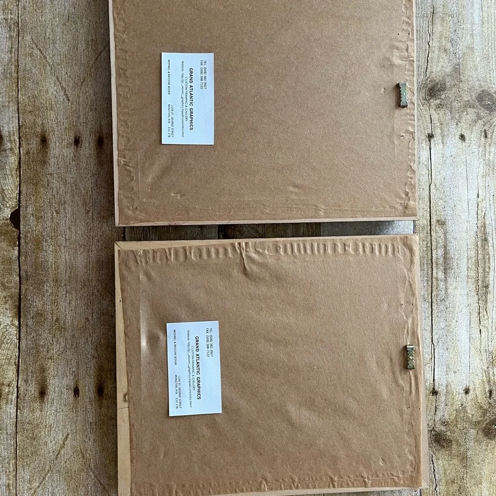 Set of Two Framed Matted Bathroom Pictures EUC 10X12